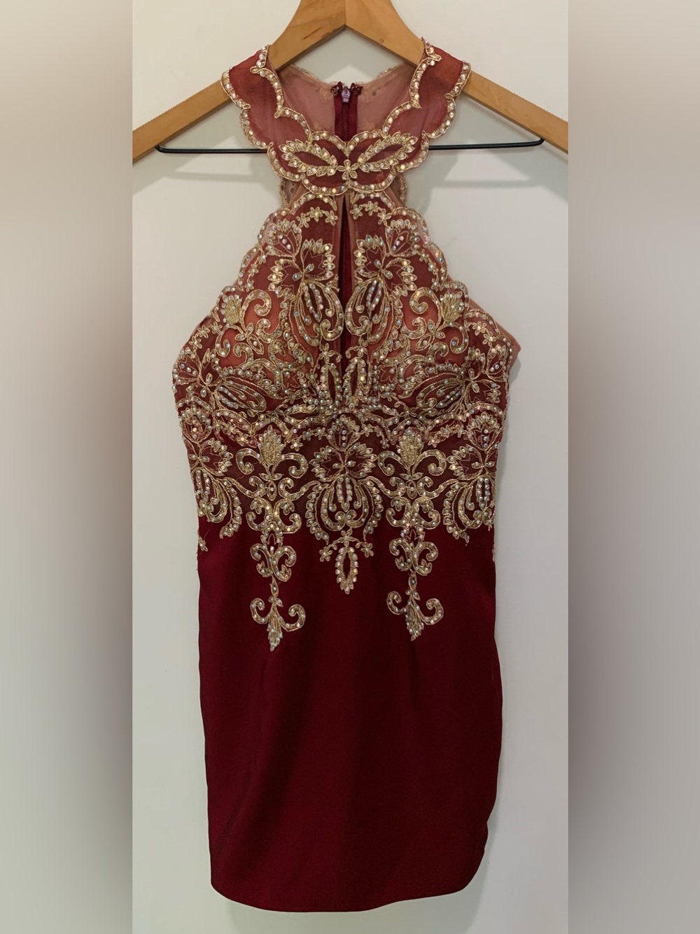 Dave & Johnny Homecoming Sparkly Short Dress Red Multicolor Size 3/4 - Picture 2 of 12